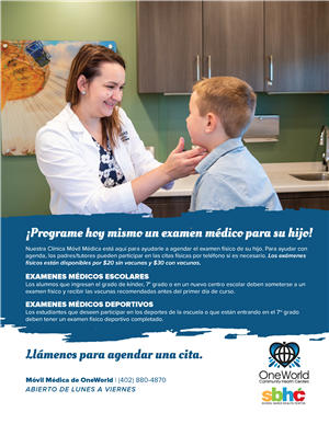 one world schedule child's physical
